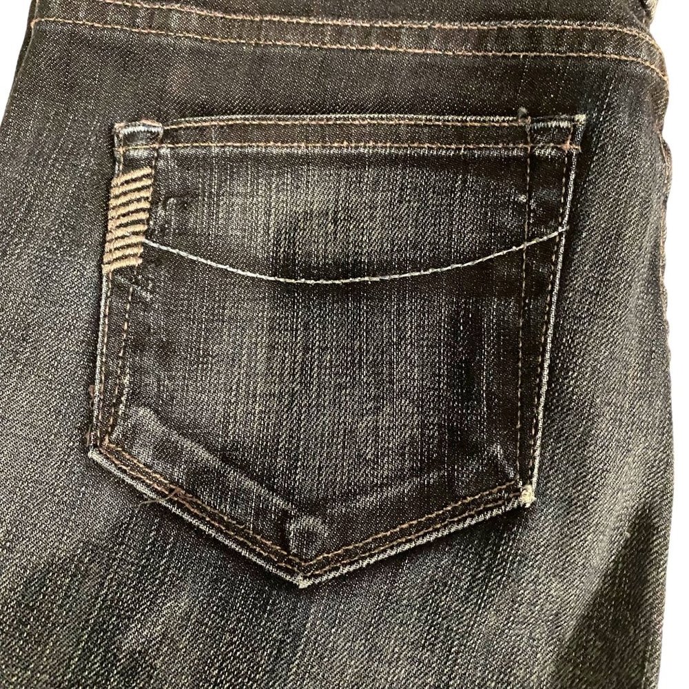 PAIGE Low Rise Premium Denim Jeans Dark Wash Melrose Straight Leg Size 29 - Picture 8 of 8